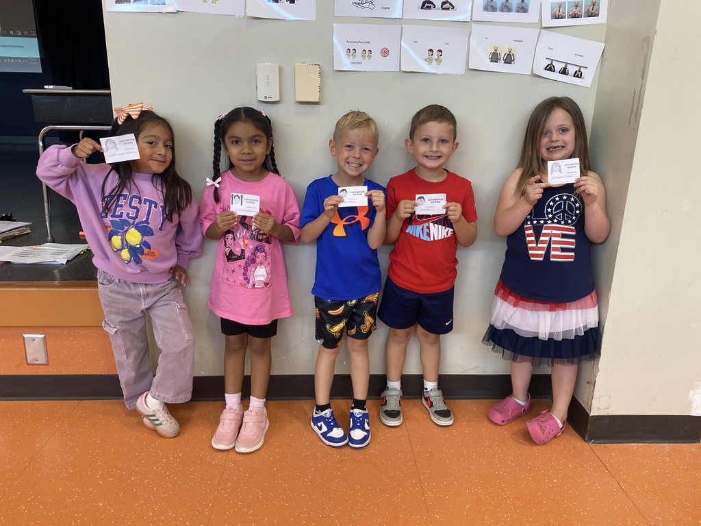 Congratulations to these Kindergarten Gators who have already earned their locomotor license this week in PE class! These students have already mastered all eight locomotor skills with proper form: run, walk, hop, jump, skip, gallop, leap, and side slide