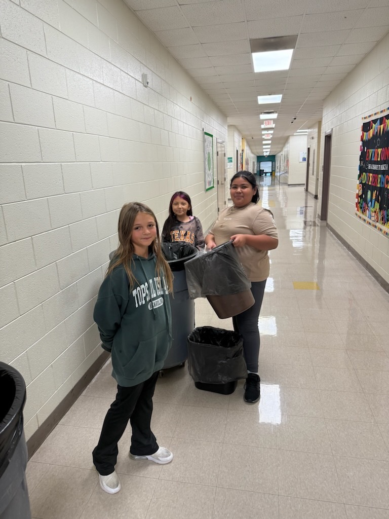 SAVE Promise club taking out the trash
