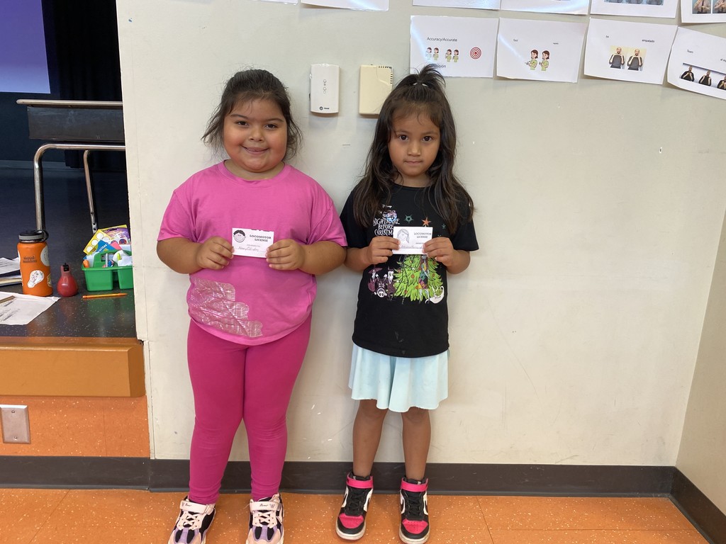 Congratulations to these Kindergarten Gators who have already earned their locomotor license this week in PE class!