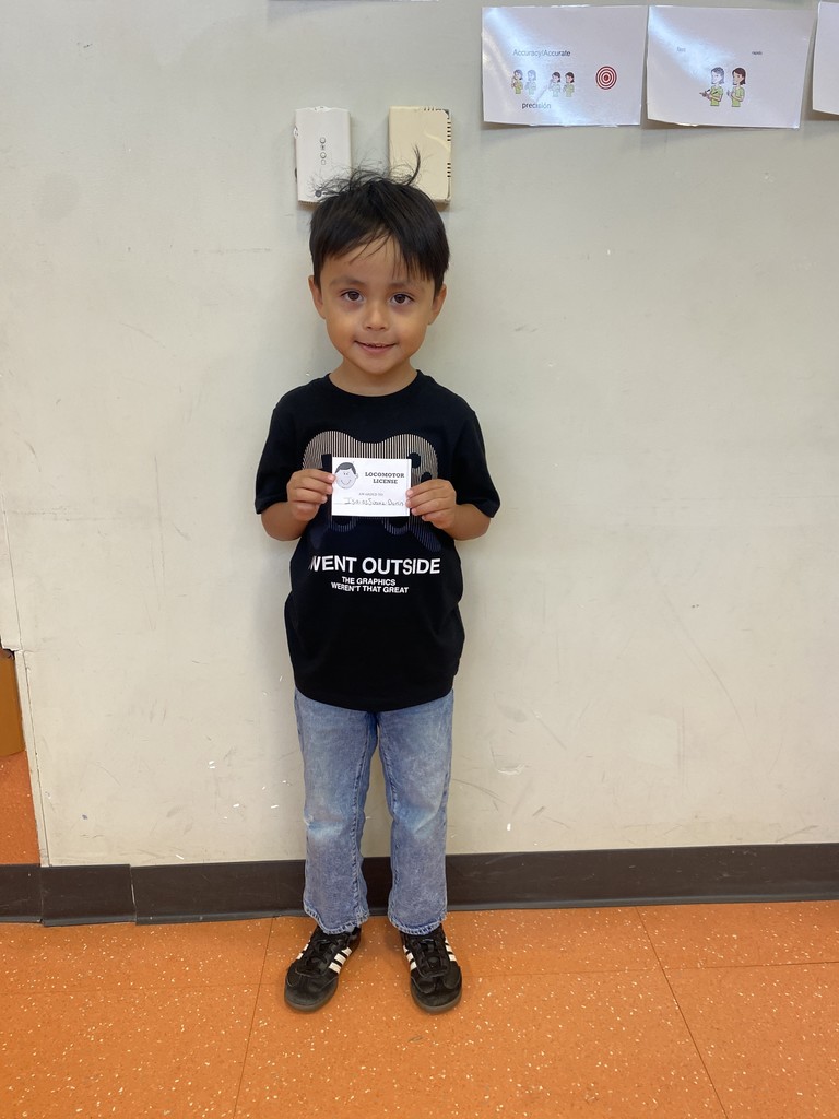 Congratulations to these Kindergarten Gators who have already earned their locomotor license this week in PE class!