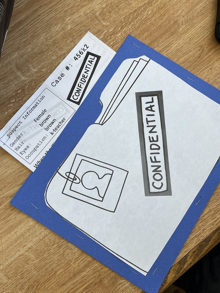 Mrs. Simmons' class became detectives this week as they worked hard to draw conclusions and solve the mystery of who kidnapped the principal!