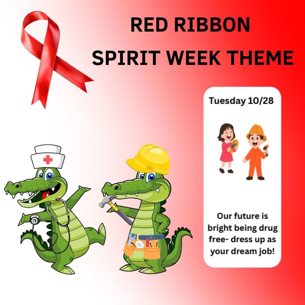 Tuesday: 🌟 Our Future is Bright Being Drug Free! Dress up as your favorite dream job.