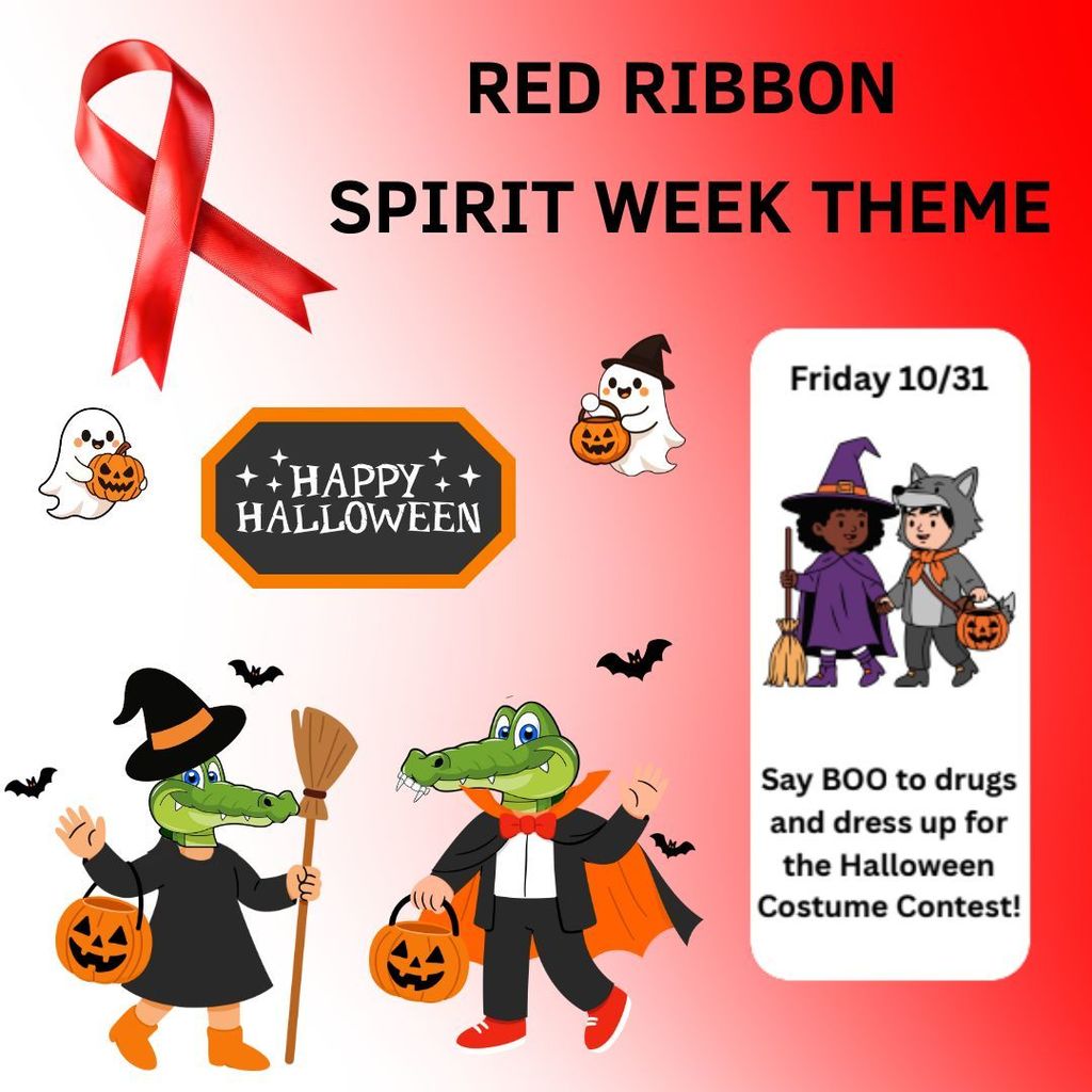 Friday: 👻 Say BOO to Drugs! Dress up for the Halloween Costume Contest!