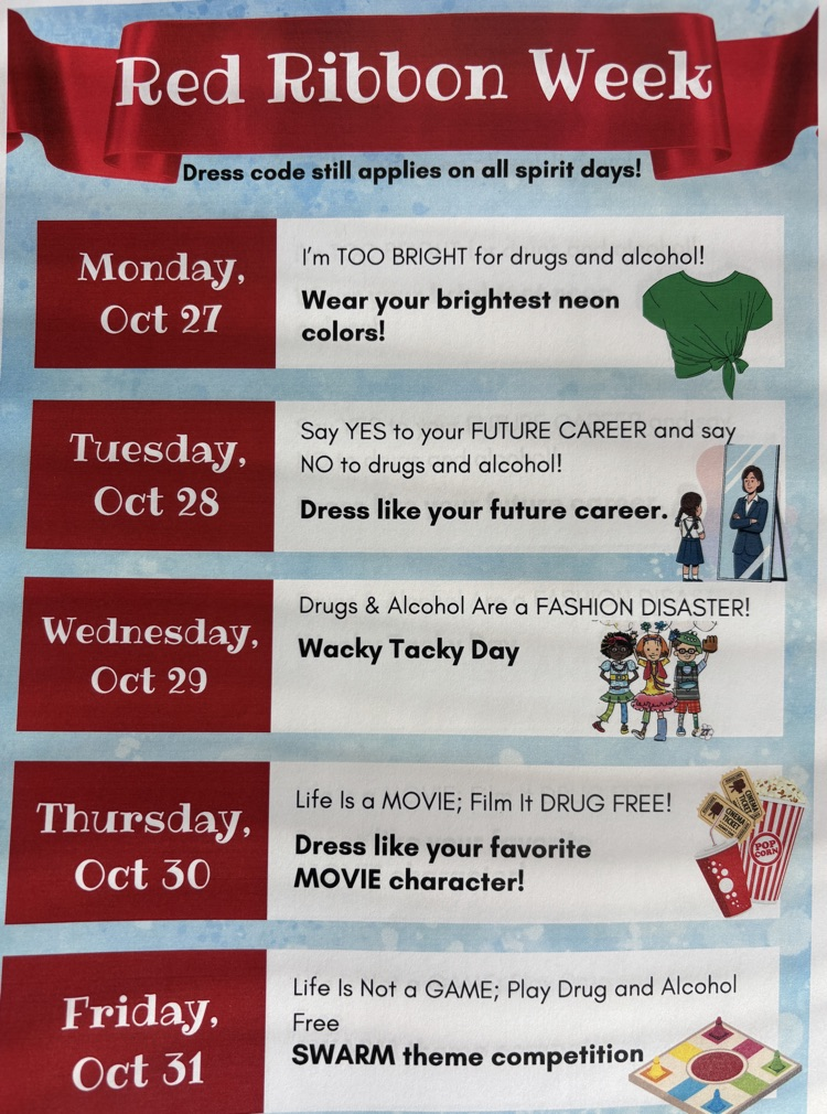 Red Ribbon Week is 10/27-10/31! 