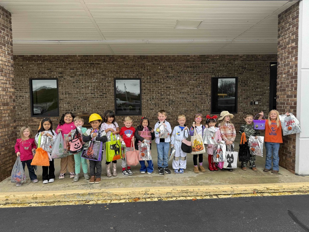 On Tuesday, our Kindergarten students went on their annual trick-or-treating trip to the Surry County Service Center