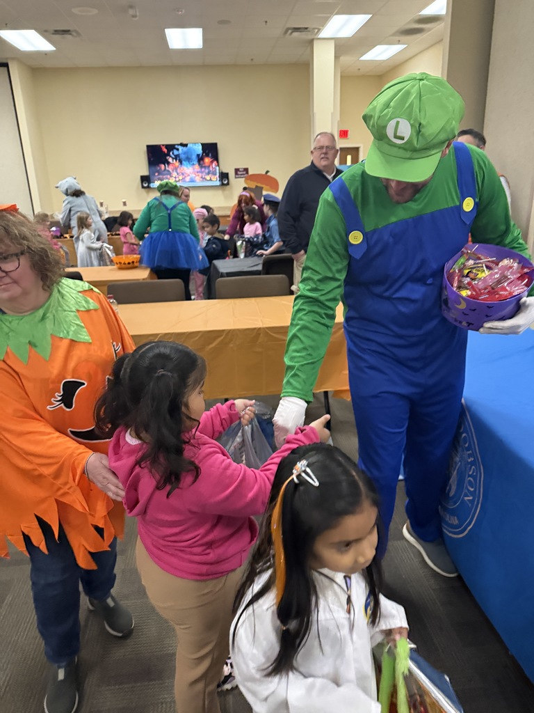 On Tuesday, our Kindergarten students went on their annual trick-or-treating trip to the Surry County Service Center