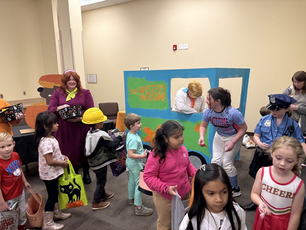 On Tuesday, our Kindergarten students went on their annual trick-or-treating trip to the Surry County Service Center