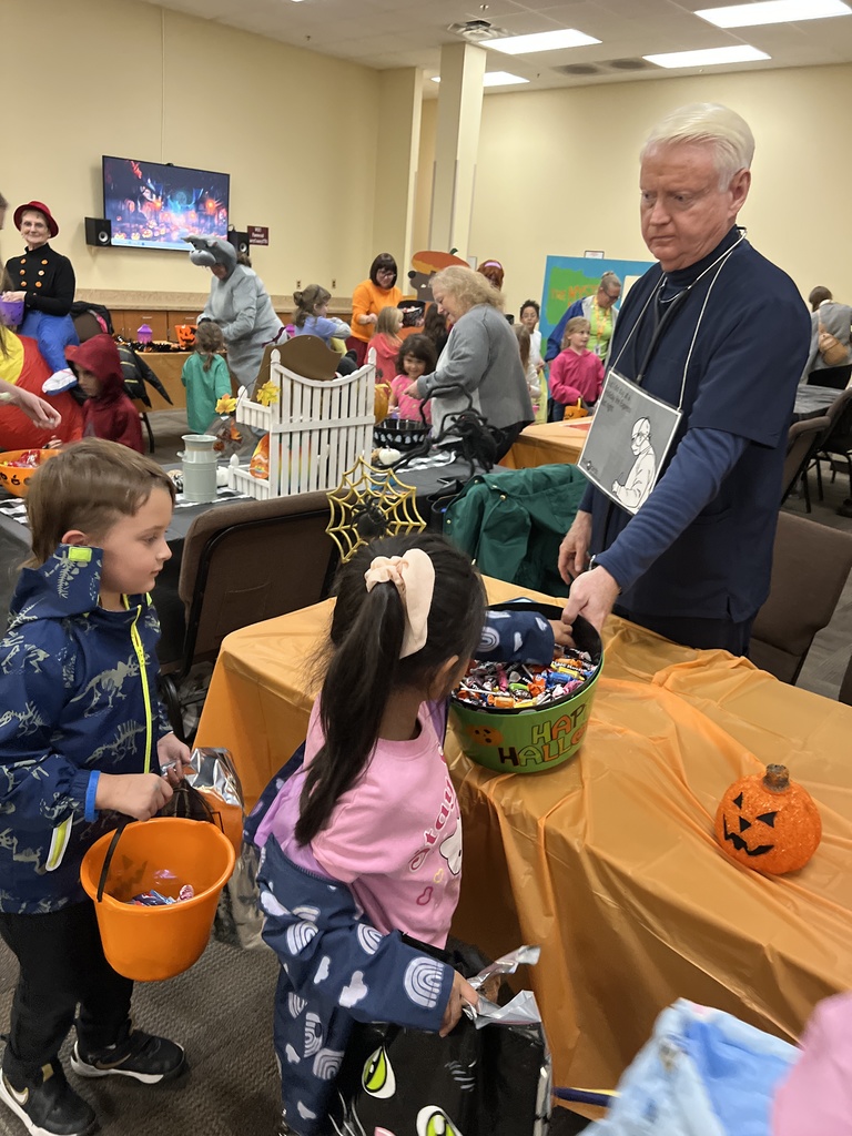 On Tuesday, our Kindergarten students went on their annual trick-or-treating trip to the Surry County Service Center
