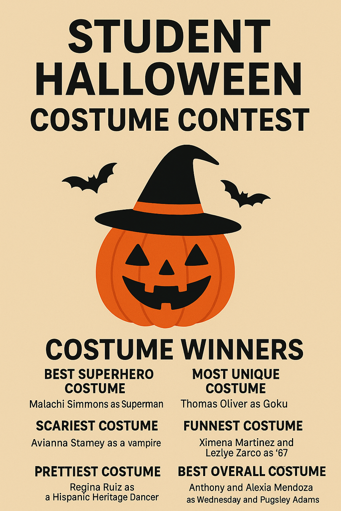 Student Council Halloween Costume Contest Winners