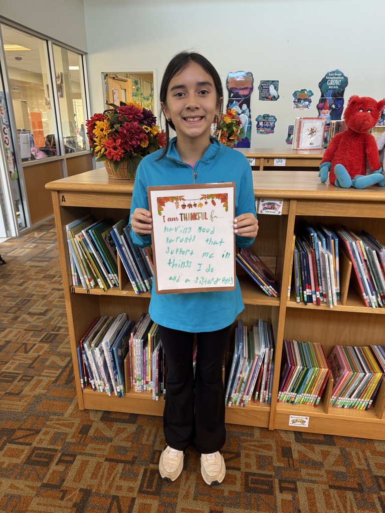 Today our students and staff shared what they are thankful for. It was a wonderful reminder of the kindness, gratitude, and joy that fill our school each day.