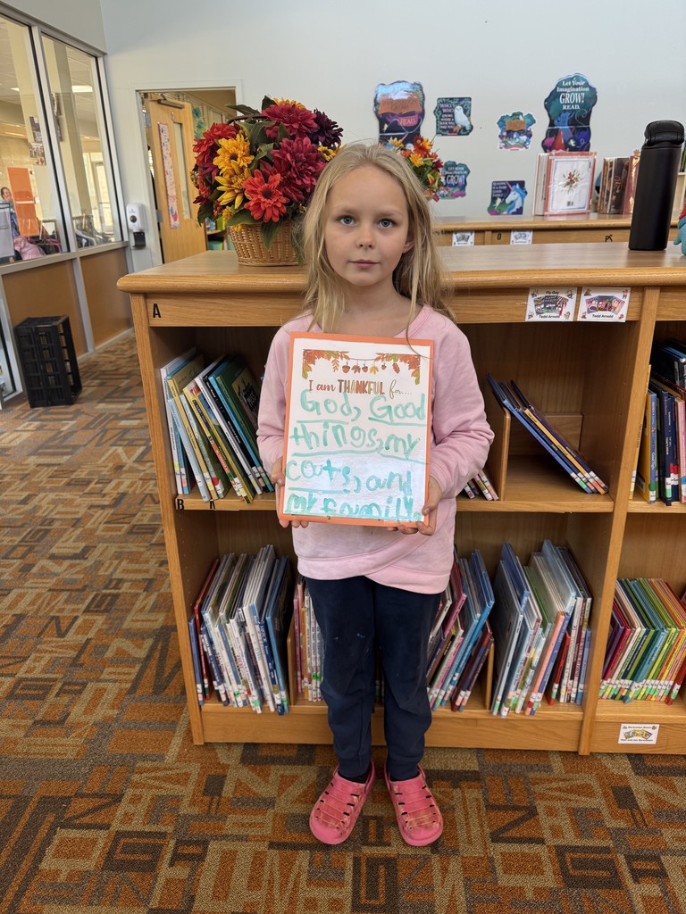 Today our students and staff shared what they are thankful for. It was a wonderful reminder of the kindness, gratitude, and joy that fill our school each day.