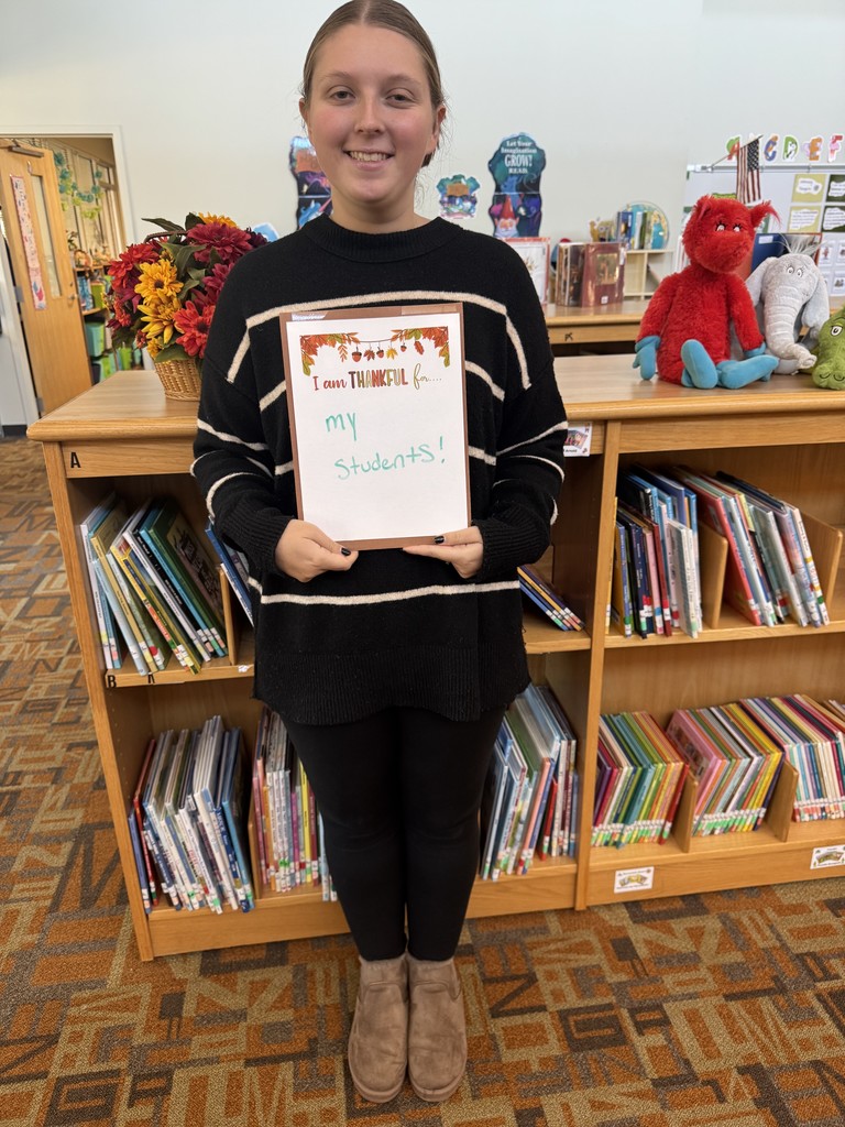 Today our students and staff shared what they are thankful for. It was a wonderful reminder of the kindness, gratitude, and joy that fill our school each day.