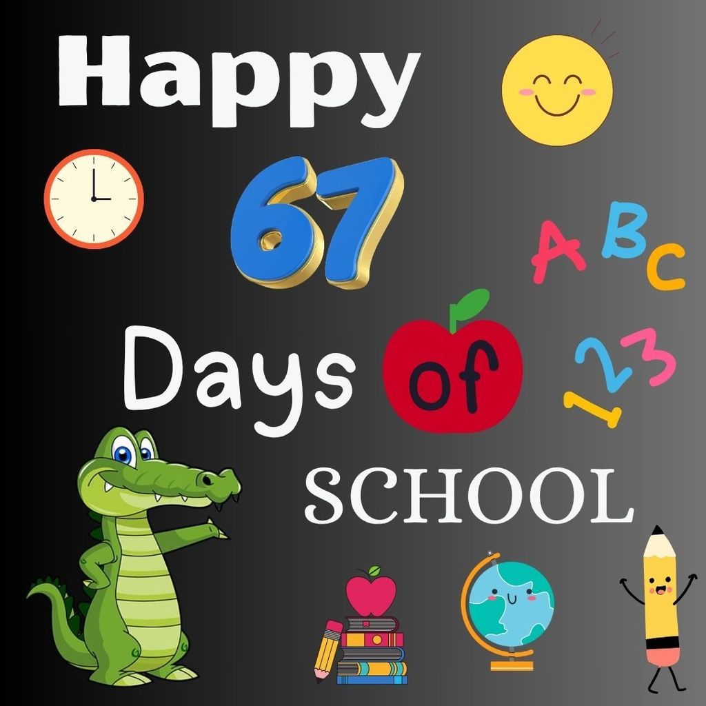 Happy 67th Day of School! We’re celebrating 67 days of learning, growing, and making memories together at Rockford Elementary. 🎉