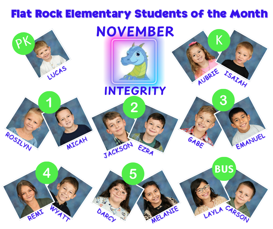 November students of the month