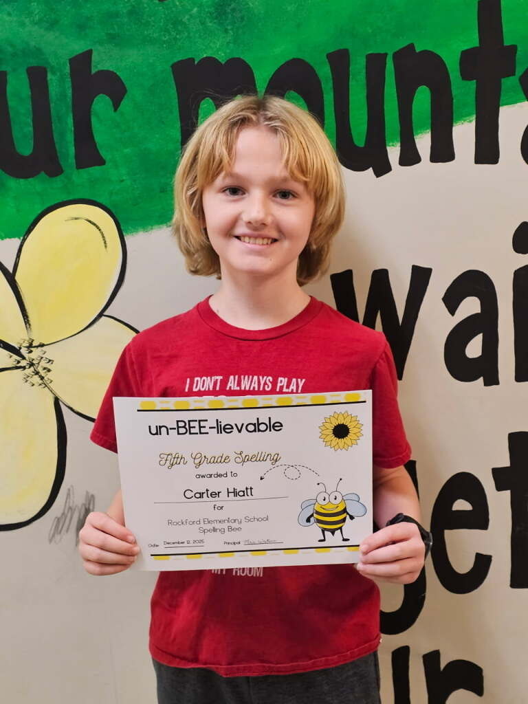 🏆 5th Grade Winner: Carter Hiatt 🏆
