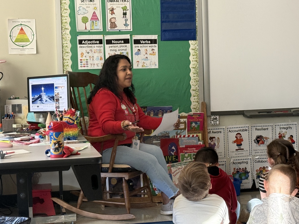 On Monday, Mrs. Elia Martinez visited our Kindergarten classes and spoke on Christmas traditions in Mexico. She taught the kids about La Posada, the tradition of reenacting Joseph and Mary’s search for lodging.