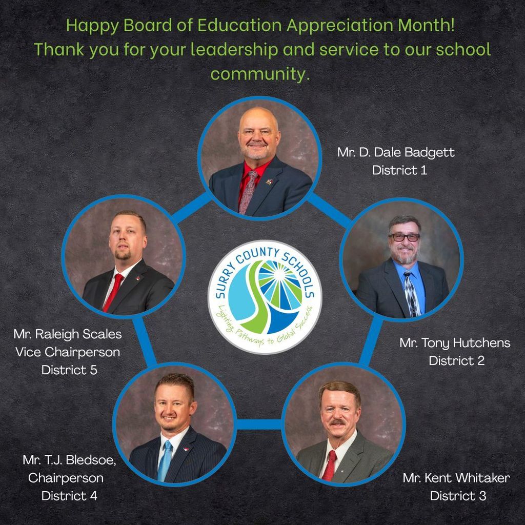 💙 Happy Board of Education Appreciation Month! 💙 Thank you for your leadership and service to our school community.