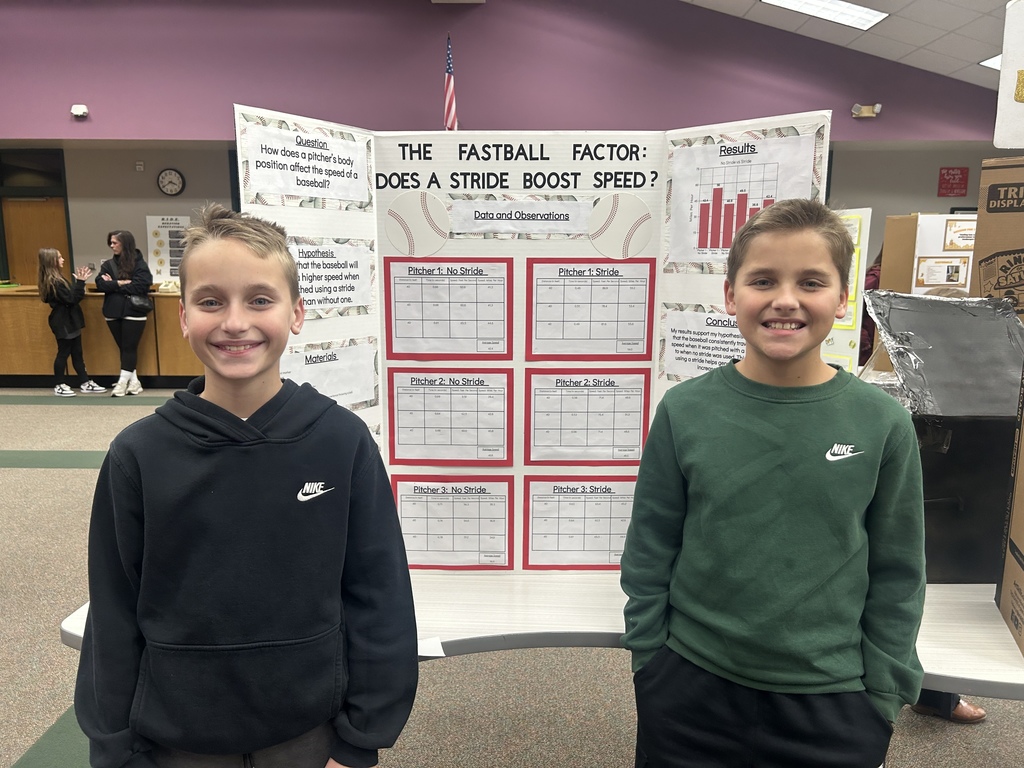 We are so proud of these students who represented Rockford Elementary in the district science fair. Congratulations to Sam and Ellis Custodio and Jenna Hawks. Way to chomp Gators! 