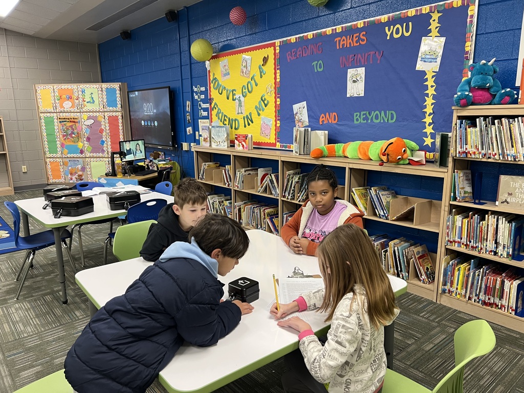 students working on a breakout activity