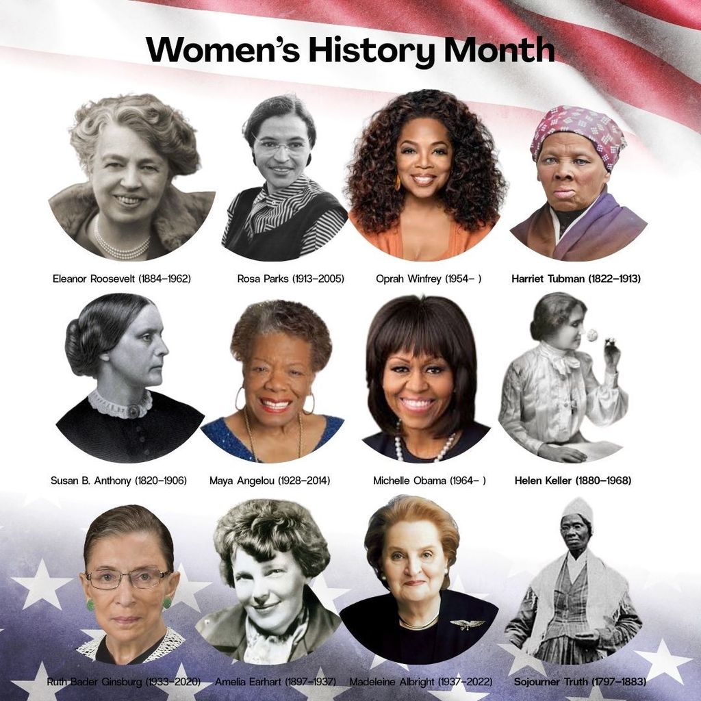 March is Women’s History Month! 💜 This month, we celebrate and honor the contributions, achievements, and impact of women throughout history and today. It’s a time to recognize the women who have shaped our communities, inspired change, and paved the way for future generations.