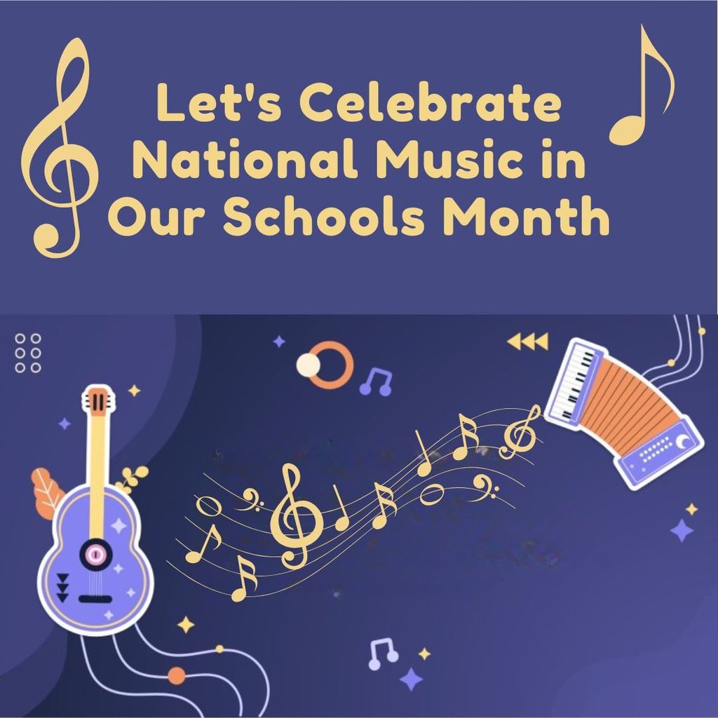 March is Music In Our Schools Month! 🎶 This month celebrates the importance of music education and the many ways it enriches students’ lives. Music helps build creativity, confidence, teamwork, and a lifelong appreciation for the arts.