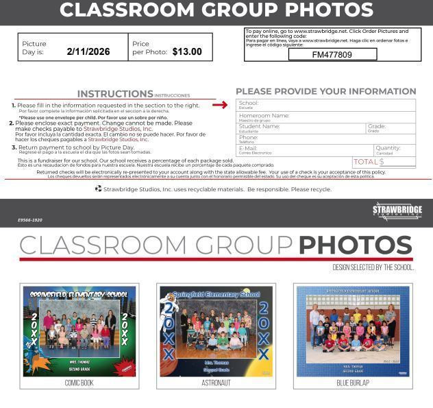 Class Picture Day tomorrow