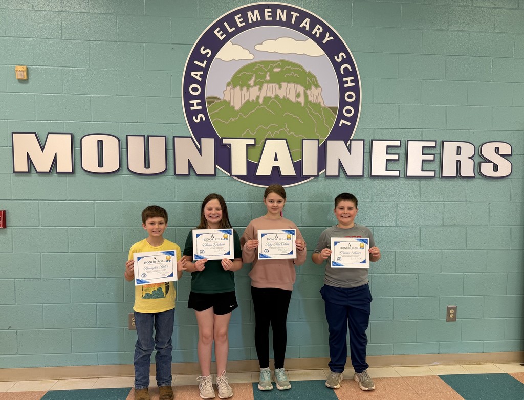 2nd Quarter 4th grade A and A/B Honor Roll