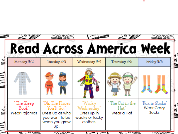 Read Across America Week Flyer