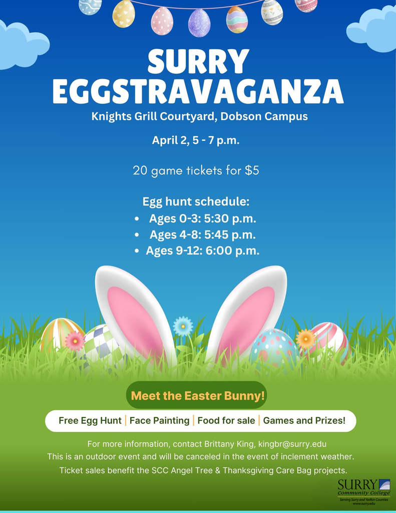 surry eggstravaganza. April 2nd from 5:00-7:00pm