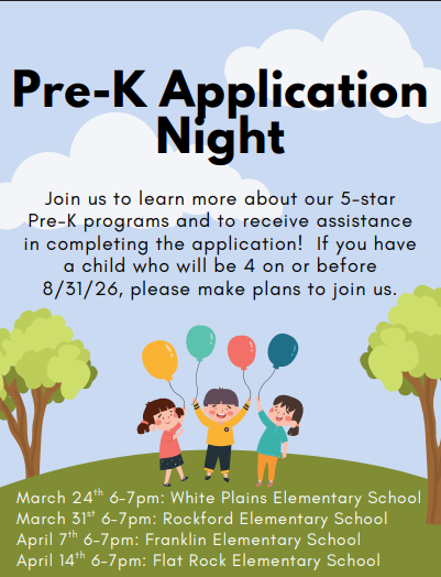 pre-k application night 