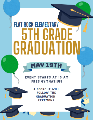 FRES 5th grade graduation flyer