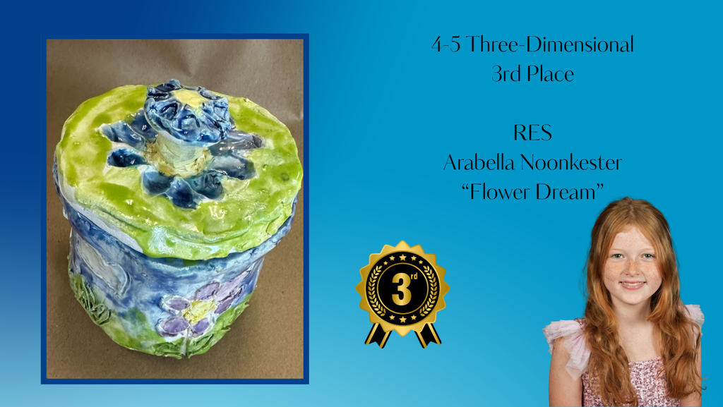 4-5 Three-Dimensional 3rd Place   Arabella Noonkester “Flower Dream”