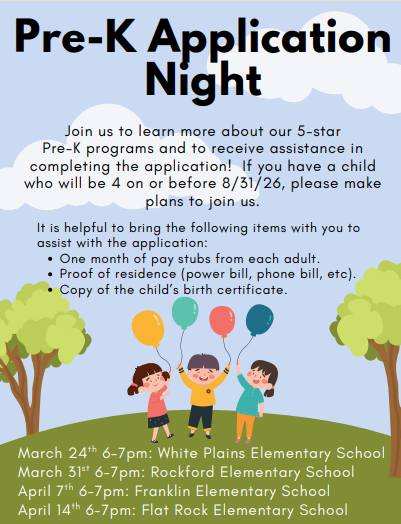pre k application night
