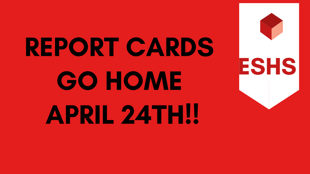 Report Cards go home April 24, 2026