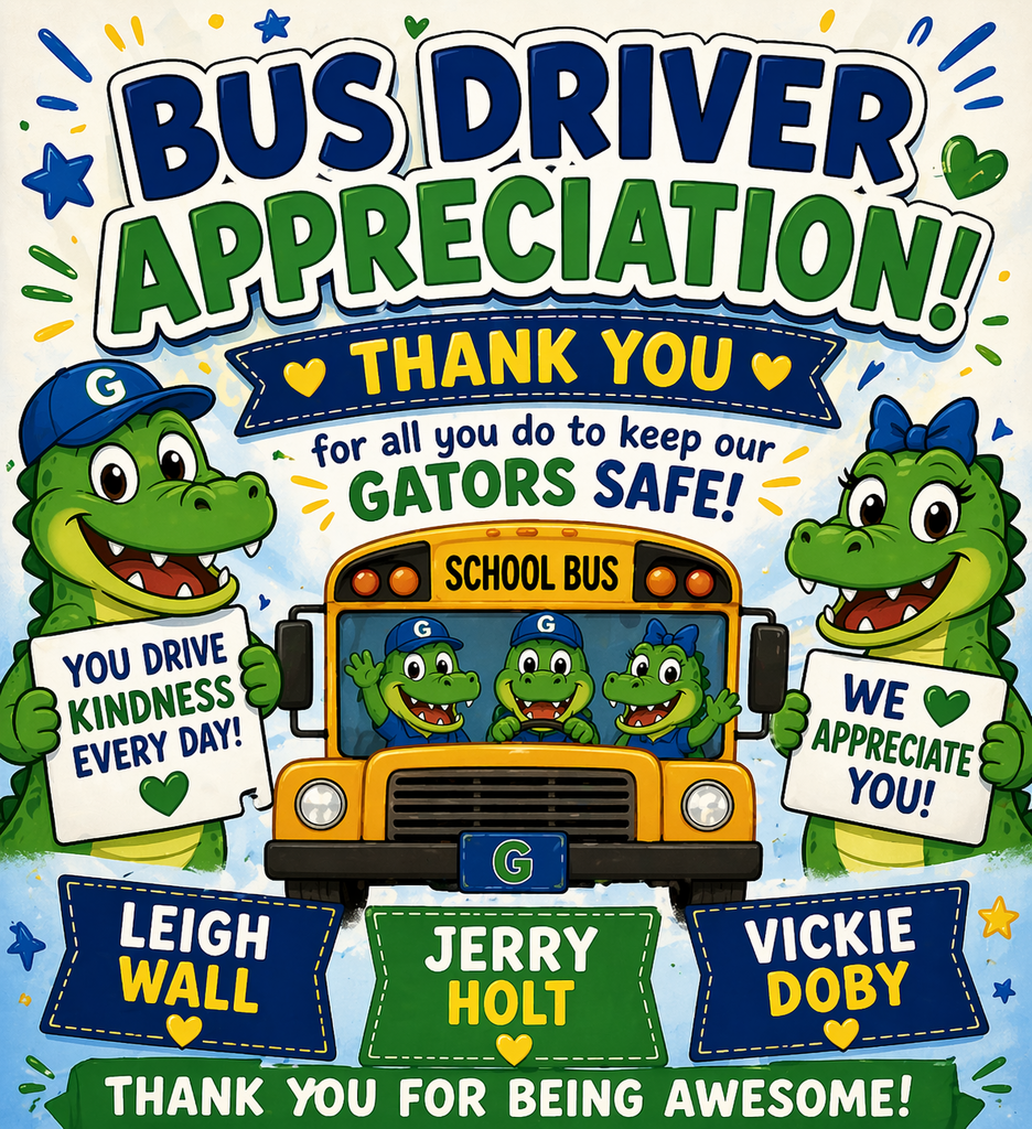  Bus Driver Appreciation   A big thank you to our amazing bus drivers at Rockford Elementary School for the awesome job they do each and every day getting our students to and from school safely!  We appreciate you:  Leigh Wall Jerry Holt Vickie Doby  Thank you for caring for our students and being such an important part of our school family! 