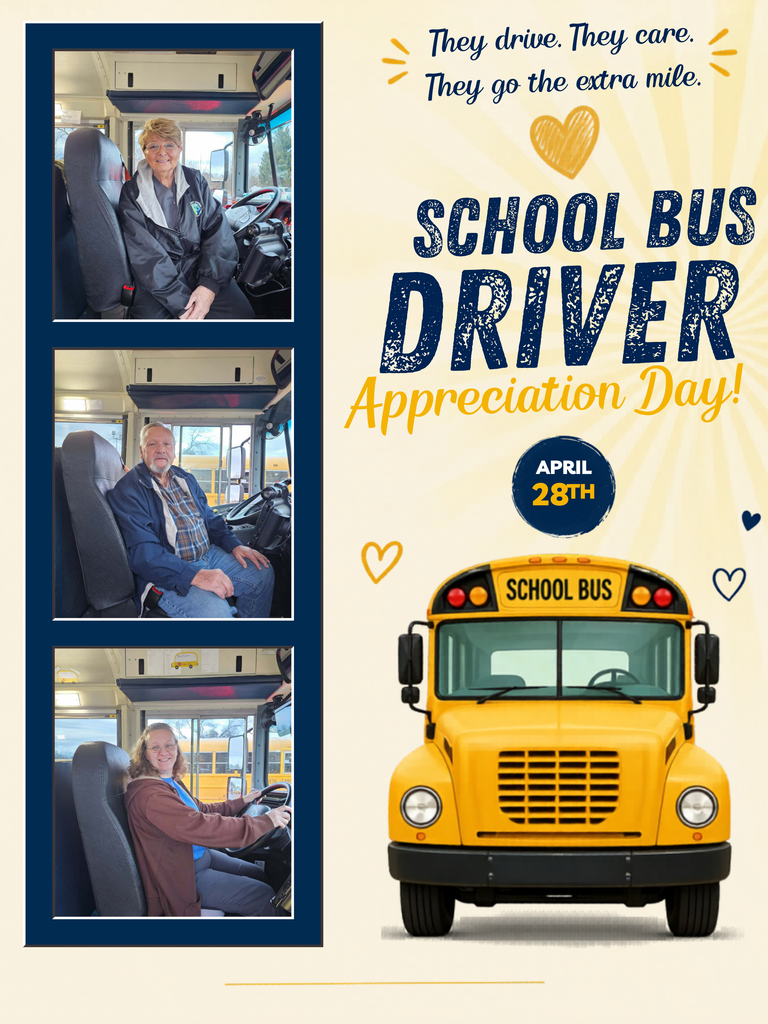 A big thank you to our amazing bus drivers at Rockford Elementary School for the awesome job they do each and every day getting our students to and from school safely!  We appreciate you:  Leigh Wall Jerry Holt Vickie Dob