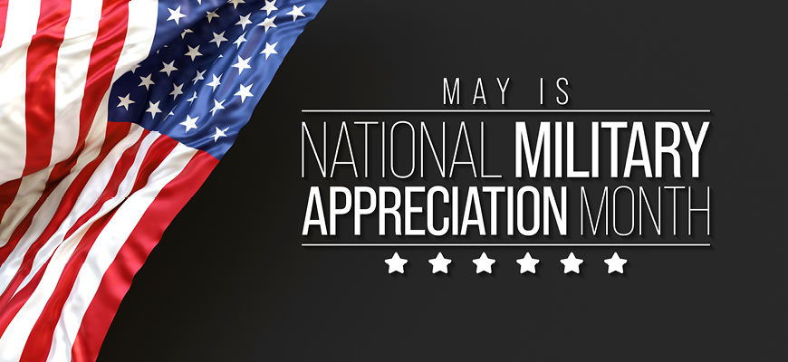 National Military Appreciation Month (NMAM) in May 2026 encourages Americans to honor, remember, and recognize the service and sacrifice of the U.S. Armed Forces, including veterans, active-duty members, and their families. Congress designated May to recognize the military, featuring several key observances, including Memorial Day, Armed Forces Day, and Military Spouse Appreciation Day.