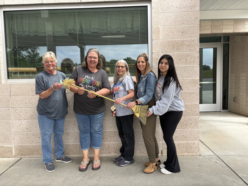 Congratulations  to Ms. Overby  and Mrs. Spriegel’s Pre-K Class  for earning the  Golden Broom Award!