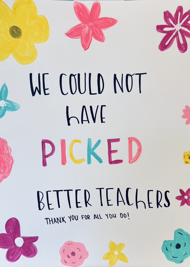 Thank you to the Rockford PTO for providing a flower bar for students to pick flower stems and create beautiful bouquets for their teachers. We also want to thank Mrs. Queen and Mrs. Waters for providing dessert from Lorene’s for everyone to enjoy!