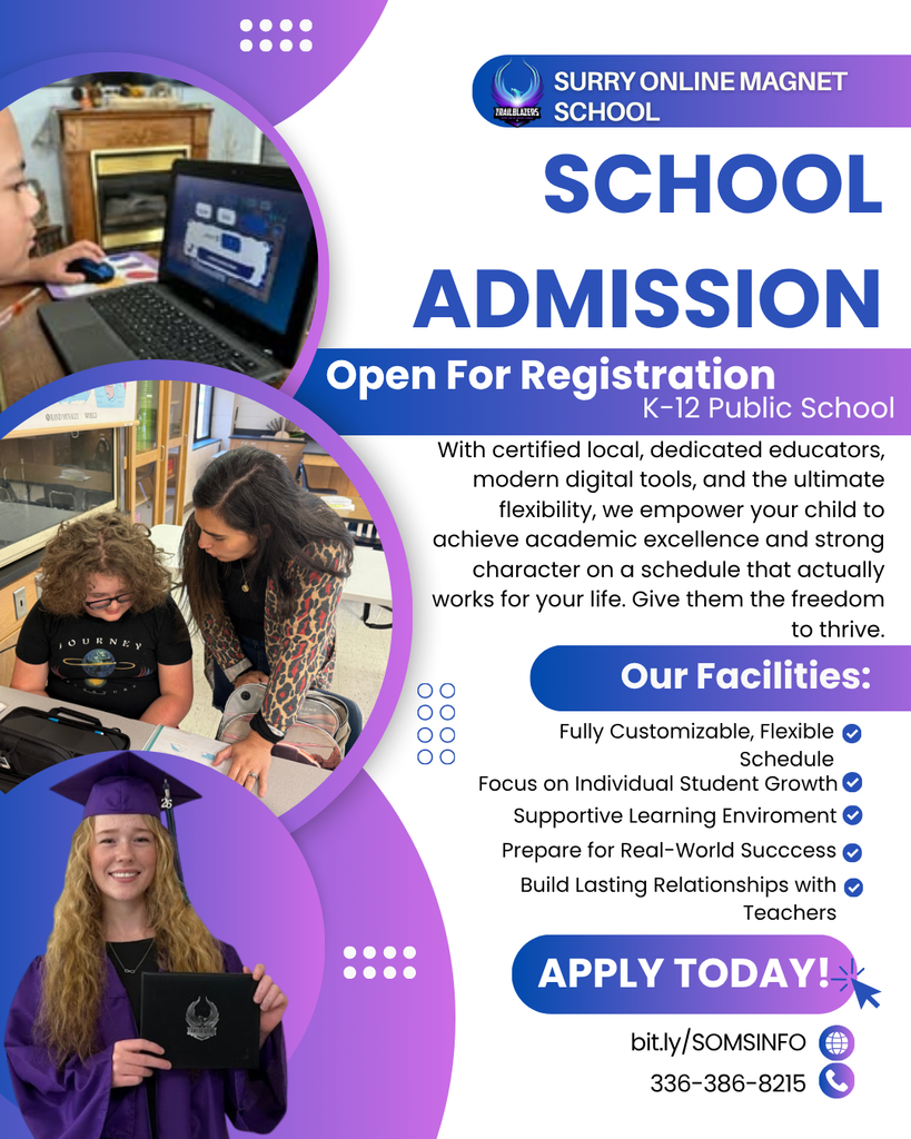 Apply today at Surry Online Magnet School!