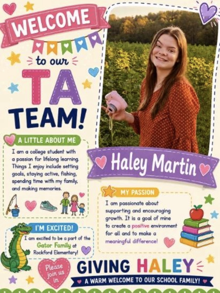 we would like to welcome Haley Martin to our TA team