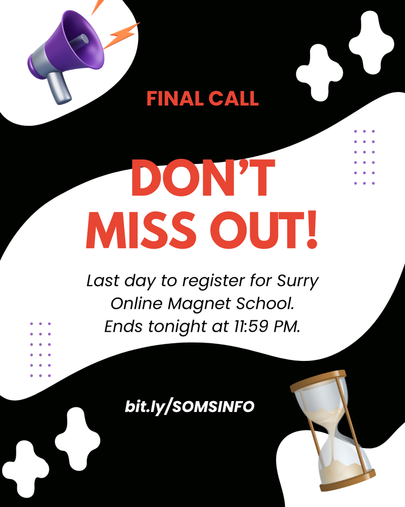 Last call for applications for surry online magnet school