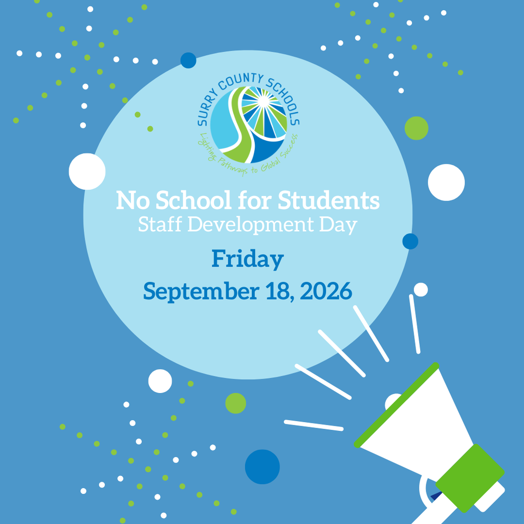 #SCSUpdates | REMINDER: There is no school tomorrow, Friday, September 18, 2026, as it is a Staff Professional Learning Day.   Have a safe and fun weekend! We will see everyone back on Monday, September 21st! 