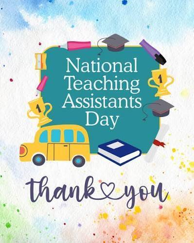 Happy National Teaching Assistants’ Day!  Today, we celebrate the amazing teaching assistants who make such a difference at Rockford Elementary School!   Our TAs support our teachers, encourage our students, lend a helping hand, and help create a positive learning environment each day. Their patience, dedication, and willingness to do whatever it takes for our students do not go unnoticed!  Thank you for all the ways you support our Rockford Gators and our school family! We appreciate you today and every day! 