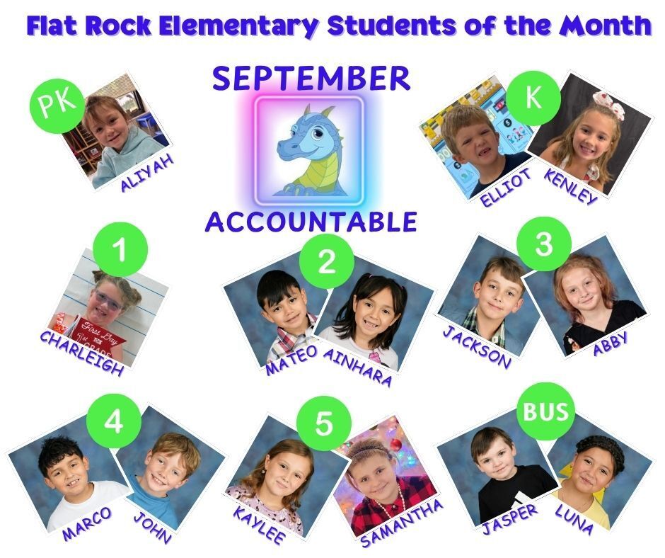 September Students of the Month