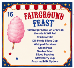 National School Lunch Week 2026 Get ready for a Cafeteria Circus! at Rockford Elementary School as we celebrate National School Lunch Week, October 12–16! Our cafeteria team has planned a fun-filled week of themed meals that are sure to be a hit with our Gators! Monday, October 12 – Tent Top Quesadilla Chicken Quesadilla, Lettuce & Diced Tomatoes, Seasoned Black Beans, Crispy Corn, Mandarin Orange Pack, Pineapple America Fruit Cup, and Assorted Milk Options Tuesday, October 13 – Ringmaster’s Favorites Grilled Blackened Chicken Alfredo, Italian Garlic Breadstick, All-American Burger, Lettuce & Tomato, Dill Pickle Slices Cup, Seasoned Veggies, Emoji Fries, Orange Slices, and Assorted Milk Options Wednesday, October 14 – Big Top Bites Macaroni & Cheese Entree, Ham & Cheese on Brioche Bun, Dill Pickle Slices Cup, Seasoned Broccoli, Fresh Baby Carrots Cup, School Made Ranch Dressing, Baked Ginger Pears, Papaya and Mango Cup, and Assorted Milk Options Thursday, October 15 – Carnival Cravings Pepperoni Stromboli & Marinara, Hot Dog w/ Chili, Seasoned Veggies, Southern Wedges, House Salad, Candy Apples, Pineapple Tidbits, and Assorted Milk Options Friday, October 16 – Fairground Feast Hamburger Steak w/ Gravy, Mac & Cheese w/ WG Roll, Chicken Fillet, Dill Pickle Slices Cup, Whipped Potatoes, Green Peas, Garden Salad, Sliced Peaches, Strawberry Cup, and Assorted Milk Options We are looking forward to celebrating National School Lunch Week and showing our appreciation for the amazing cafeteria staff who work hard every day to provide nutritious and delicious meals for our students! Let’s make it a spectacular week, Gators!