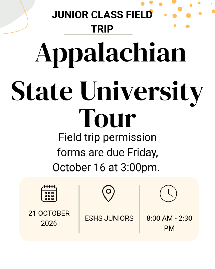 Junior Class Field Trip: Appalachian State University Tour 10.21.26