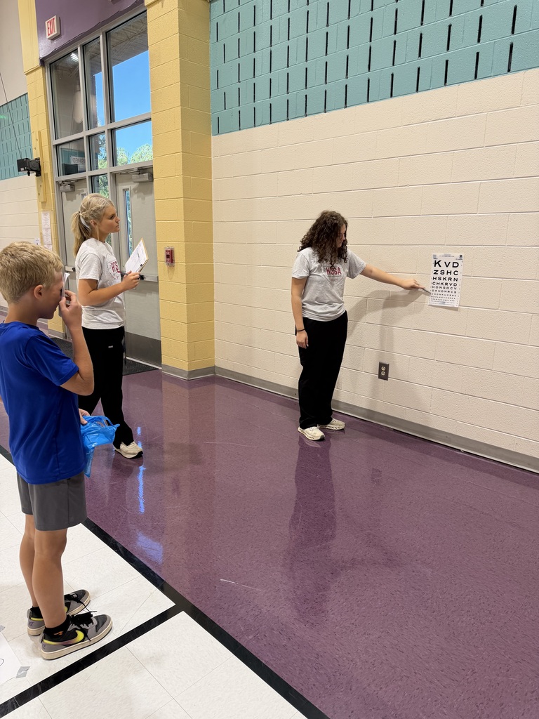 Surry County Health and Nutrition Center/HOSA from Surry Early College visit Shoals Elementary!