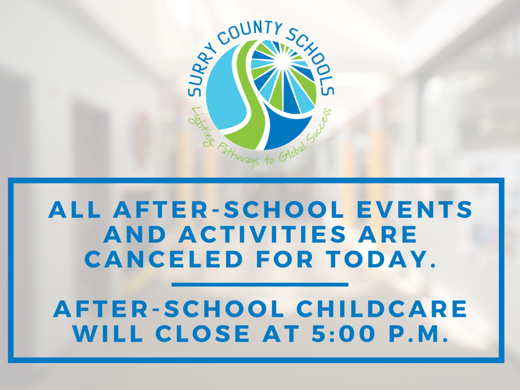 after school events cancelled
