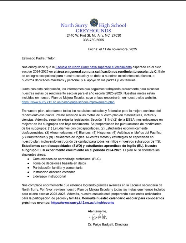 TSI Letter-Please Read(Spanish Version available, also.)